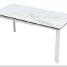 Стол CORNER 120 HIGH GLOSS STATUARIO керамика, стекло/ белый каркас, DISAUR заказать по цене 53 460 руб. в Нижнем Новгороде