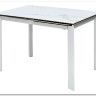Стол CORNER 120 HIGH GLOSS STATUARIO керамика, стекло/ белый каркас, DISAUR заказать по цене 53 460 руб. в Нижнем Новгороде