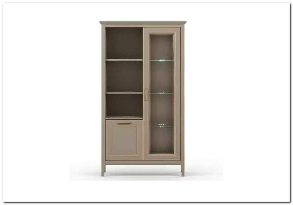 Шкаф-витрина Classic глиняный серый REG1W1D BRW заказать по цене 28 070 руб. в Нижнем Новгороде