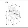 Стул кухонный Halmar K572 поворотный (кремовый/черный) заказать по цене 21 713 руб. в Нижнем Новгороде