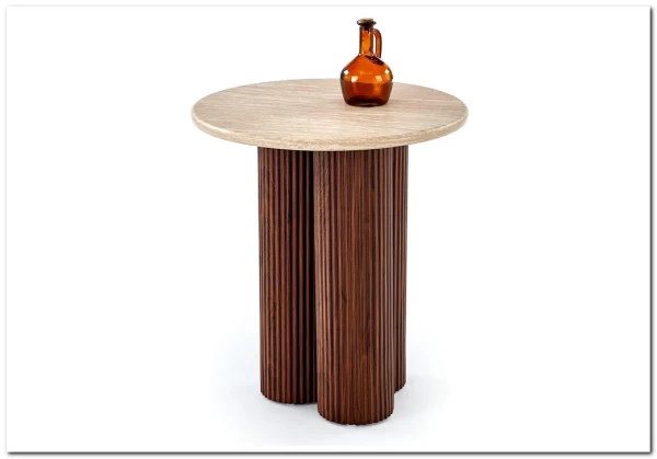 Стол журнальный Halmar DOROTEA S (травертин/орех) заказать по цене 16 438 руб. в Нижнем Новгороде Стол журнальный Halmar DOROTEA S (травертин/орех) заказать по цене 16 438 руб. в Нижнем Новгороде