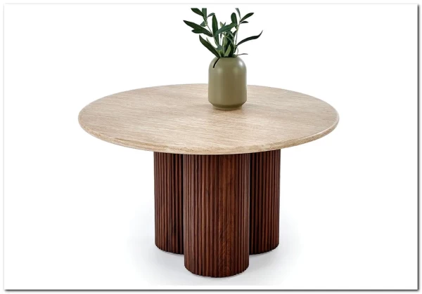 Стол журнальный Halmar DOROTEA (травертин/орех) заказать по цене 22 562 руб. в Нижнем Новгороде Стол журнальный Halmar DOROTEA (травертин/орех) заказать по цене 22 562 руб. в Нижнем Новгороде