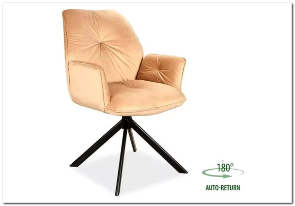 Стул кухонный Signal BOOGIE II Velvet Bluvel 28 бежевый/черный мат заказать по цене 19 731 руб. в Нижнем Новгороде Стул кухонный Signal BOOGIE II Velvet Bluvel 28 бежевый/черный мат заказать по цене 19 731 руб. в Нижнем Новгороде