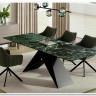Стол обеденный Signal WESTIN Ceramic 160 раскладной (Verde Alpi морской/черный мат) заказать по цене 152 669 руб. в Нижнем Новгороде