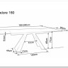Стол обеденный Signal SALVADORE Ceramic 160 раскладной (Verde Alpi морской/черный мат) заказать по цене 139 061 руб. в Нижнем Новгороде