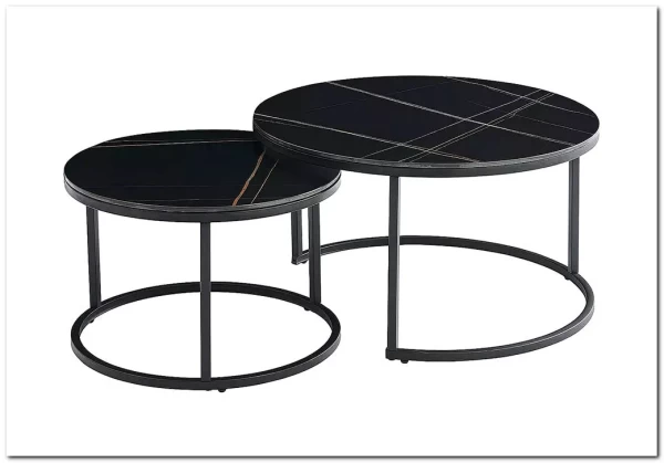 Комплект Signal FERRANTE D, 2 стола журнальных (черный мат/черный мат) заказать по цене 23 729 руб. в Нижнем Новгороде Комплект Signal FERRANTE D, 2 стола журнальных (черный мат/черный мат) заказать по цене 23 729 руб. в Нижнем Новгороде