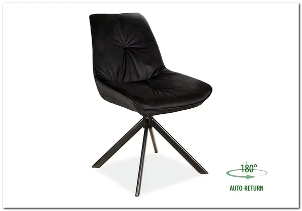 Стул кухонный Signal BOOGIE I Velvet Bluvel 19 черный/черный мат заказать по цене 14 716 руб. в Нижнем Новгороде Стул кухонный Signal BOOGIE I Velvet Bluvel 19 черный/черный мат заказать по цене 14 716 руб. в Нижнем Новгороде