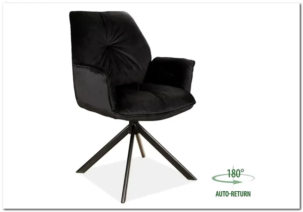 Стул кухонный Signal BOOGIE II Velvet Bluvel 19 черный/черный мат заказать по цене 19 731 руб. в Нижнем Новгороде Стул кухонный Signal BOOGIE II Velvet Bluvel 19 черный/черный мат заказать по цене 19 731 руб. в Нижнем Новгороде