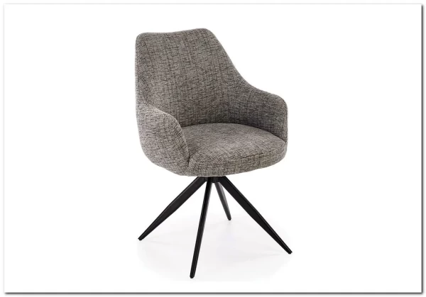 Стул кухонный Halmar K564 поворотный (серый/черный) заказать по цене 22 520 руб. в Нижнем Новгороде Стул кухонный Halmar K564 поворотный (серый/черный) заказать по цене 22 520 руб. в Нижнем Новгороде