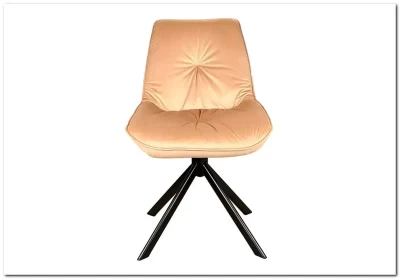 Стул кухонный Signal BOOGIE I Velvet Bluvel 28 бежевый/черный мат