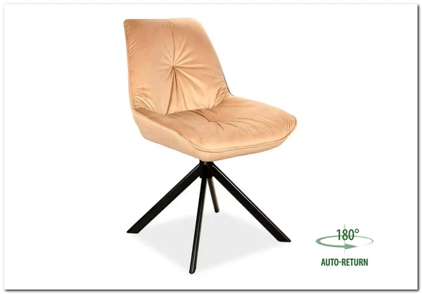 Стул кухонный Signal BOOGIE I Velvet Bluvel 28 бежевый/черный мат заказать по цене 14 716 руб. в Нижнем Новгороде Стул кухонный Signal BOOGIE I Velvet Bluvel 28 бежевый/черный мат заказать по цене 14 716 руб. в Нижнем Новгороде