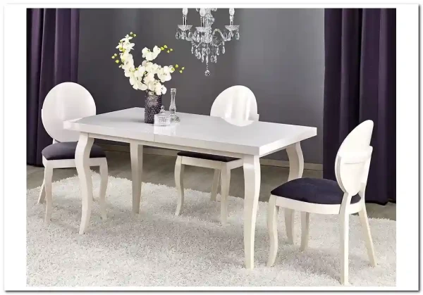 Стол обеденный Halmar MOZART 160 раскладной (белый) заказать по цене 75 288 руб. в Нижнем Новгороде Стол обеденный Halmar MOZART 160 раскладной (белый) заказать по цене 75 288 руб. в Нижнем Новгороде