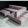 Модульный диван Милан-1 Soft Time с баром  и пуфом заказать по цене 227 920 руб. в Нижнем Новгороде