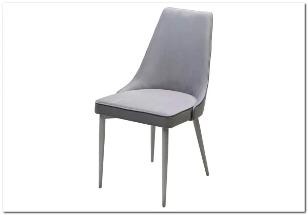 Стул NEPAL-P СВЕТЛО-СЕРЫЙ BM-4, велюр/ белый каркас заказать по цене 7 100 руб. в Нижнем Новгороде