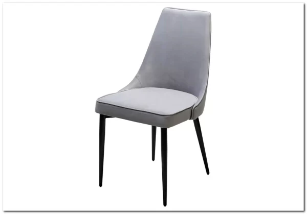 Стул NEPAL-P СВЕТЛО-СЕРЫЙ BM-4, велюр/ черный каркас заказать по цене 7 100 руб. в Нижнем Новгороде