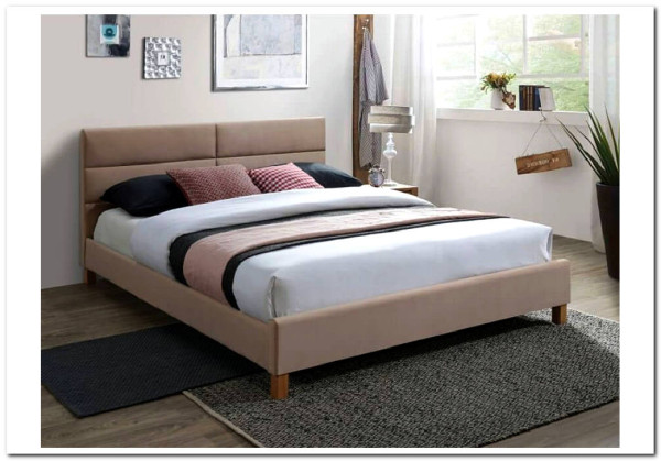 Кровать Signal SIERRA VELVET (бежевый/дуб) 160/200 заказать по цене 38 328 руб. в Нижнем Новгороде