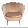 Кресло SIGNAL CAMELLIA Velvet Bluvel 28 (бежевый/золотой) заказать по цене 27 417 руб. в Нижнем Новгороде
