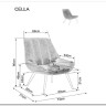 Кресло SIGNAL CELLA Brego 77 (оливковый/черный) заказать по цене 24 687 руб. в Нижнем Новгороде