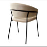Стул ГЕММА цвет бежевый #H06 велюр / черный каркас заказать по цене 6 500 руб. в Нижнем Новгороде