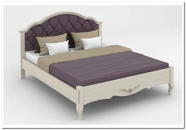 Кровать с каретной стяжкой Флоренция из массива бука заказать по цене 66 096 руб. в Нижнем Новгороде