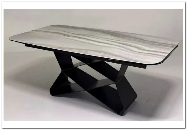 Стол ABSALON 180 ICE AGATE, керамика, стекло / Шоколадное золото каркас, ®DISAUR заказать по цене 109 700 руб. в Нижнем Новгороде