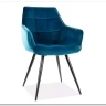 Стул кухонный LILIA VELVET  Signal (бирюзовый/черный) заказать по цене 15 867 руб. в Нижнем Новгороде