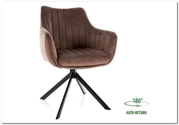 Стул кухонный Signal AZALIA Velvet Bluvel 38 поворотный (капучино/черный) заказать по цене 20 033 руб. в Нижнем Новгороде Стул кухонный Signal AZALIA Velvet Bluvel 38 поворотный (капучино/черный) заказать по цене 20 033 руб. в Нижнем Новгороде