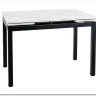 Стол обеденный Signal GD017 110 раскладной (белый мрамор/черный мат) заказать по цене 30 122 руб. в Нижнем Новгороде