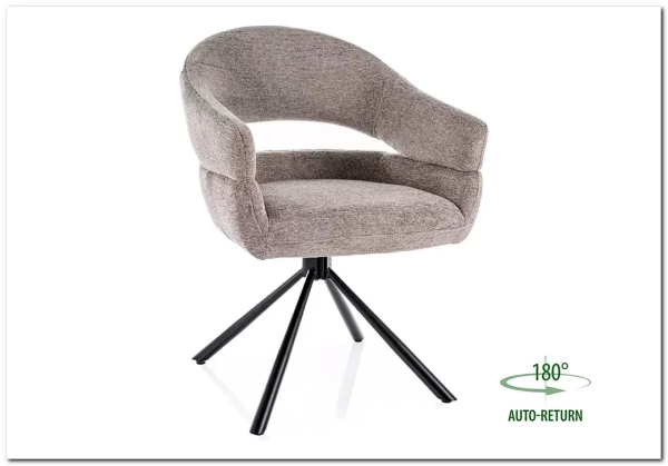 Стул кухонный Signal BORGO Raven 07 поворотный (серый/черный) заказать по цене 19 050 руб. в Нижнем Новгороде Стул кухонный Signal BORGO Raven 07 поворотный (серый/черный) заказать по цене 19 050 руб. в Нижнем Новгороде