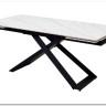 Стол LIVORNO 180 MATT WHITE MARBLE SOLID CERAMIC / BLACK заказать по цене 80 055 руб. в Нижнем Новгороде