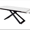 Стол LIVORNO 180 MATT WHITE MARBLE SOLID CERAMIC / BLACK заказать по цене 80 055 руб. в Нижнем Новгороде