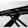 Стол LIVORNO 180 MATT WHITE MARBLE SOLID CERAMIC / BLACK заказать по цене 80 055 руб. в Нижнем Новгороде