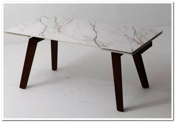 Стол BETIS 180 MATTE GILDED WHITE SOLID CERAMIC / Орех, ®DISAUR заказать по цене 109 700 руб. в Нижнем Новгороде