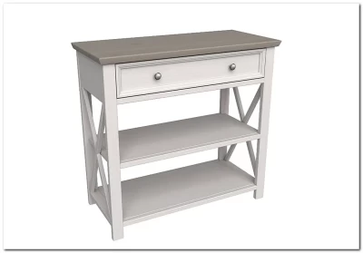 Консоль Форест белый воск/антрацит