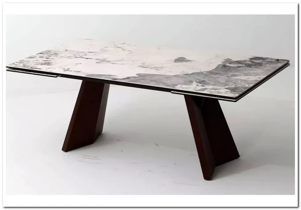 Стол BRIAN 200 MATTE PANDORA керамика на стекле/ Орех, ®DISAUR заказать по цене 133 100 руб. в Нижнем Новгороде