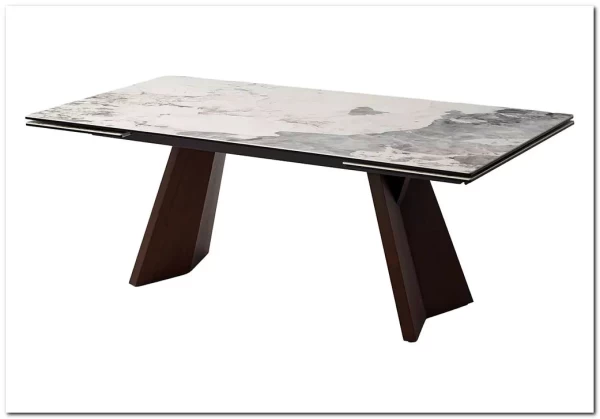 Стол BRIAN 200 MATTE PANDORA керамика на стекле/ Орех, ®DISAUR заказать по цене 133 100 руб. в Нижнем Новгороде