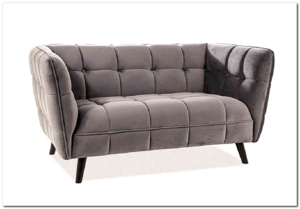 Диван CASTELLO 2 Velvet Bluvel 14  Signal (серый) заказать по цене 84 495 руб. в Нижнем Новгороде