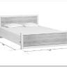 Купить Кровать Koen LOZ140x200 ясень снежный BRW с доставкой по России по цене производителя можно в магазине Другая Мебель в Нижнем Новгороде