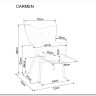 Кресло Signal CARMEN VELVET (серый) заказать по цене 23 645 руб. в Нижнем Новгороде