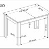 Стол обеденный Halmar BAGIO 120 раскладной (дуб артизан/черный) заказать по цене 28 173 руб. в Нижнем Новгороде