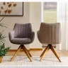 Стул кухонный Signal AZALIA D Velvet Bluvel 14 поворотный (серый/дуб) заказать по цене 21 209 руб. в Нижнем Новгороде