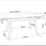 Стол обеденный Signal JOHN 120 раскладной (белый/черный) заказать по цене 46 208 руб. в Нижнем Новгороде