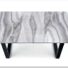 Стол обеденный Halmar MARLEY раскладной (белый мрамор/серый/черный) заказать по цене 71 038 руб. в Нижнем Новгороде