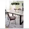 Стол обеденный Halmar MARLEY раскладной (белый мрамор/серый/черный) заказать по цене 71 038 руб. в Нижнем Новгороде