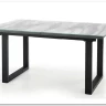 Стол обеденный Halmar MARLEY раскладной (белый мрамор/серый/черный) заказать по цене 71 038 руб. в Нижнем Новгороде