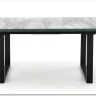 Стол обеденный Halmar MARLEY раскладной (белый мрамор/серый/черный) заказать по цене 71 038 руб. в Нижнем Новгороде
