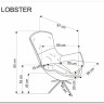 Кресло HALMAR LOBSTER бежевый/черный заказать по цене 58 564 руб. в Нижнем Новгороде