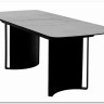 Стол RASMUS 160 TL-45 Белый мрамор, испанская керамика / черный каркас, DISAUR заказать по цене 95 250 руб. в Нижнем Новгороде
