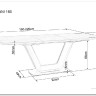 Стол обеденный Signal ARMANI Ceramic 160 раскладной (серый мат) заказать по цене 136 474 руб. в Нижнем Новгороде