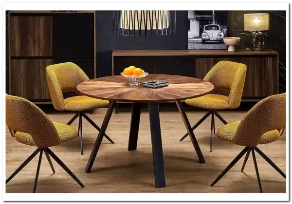 Стол обеденный Halmar DANILO 120 (орех/черный) заказать по цене 30 953 руб. в Нижнем Новгороде Стол обеденный Halmar DANILO 120 (орех/черный) заказать по цене 30 953 руб. в Нижнем Новгороде